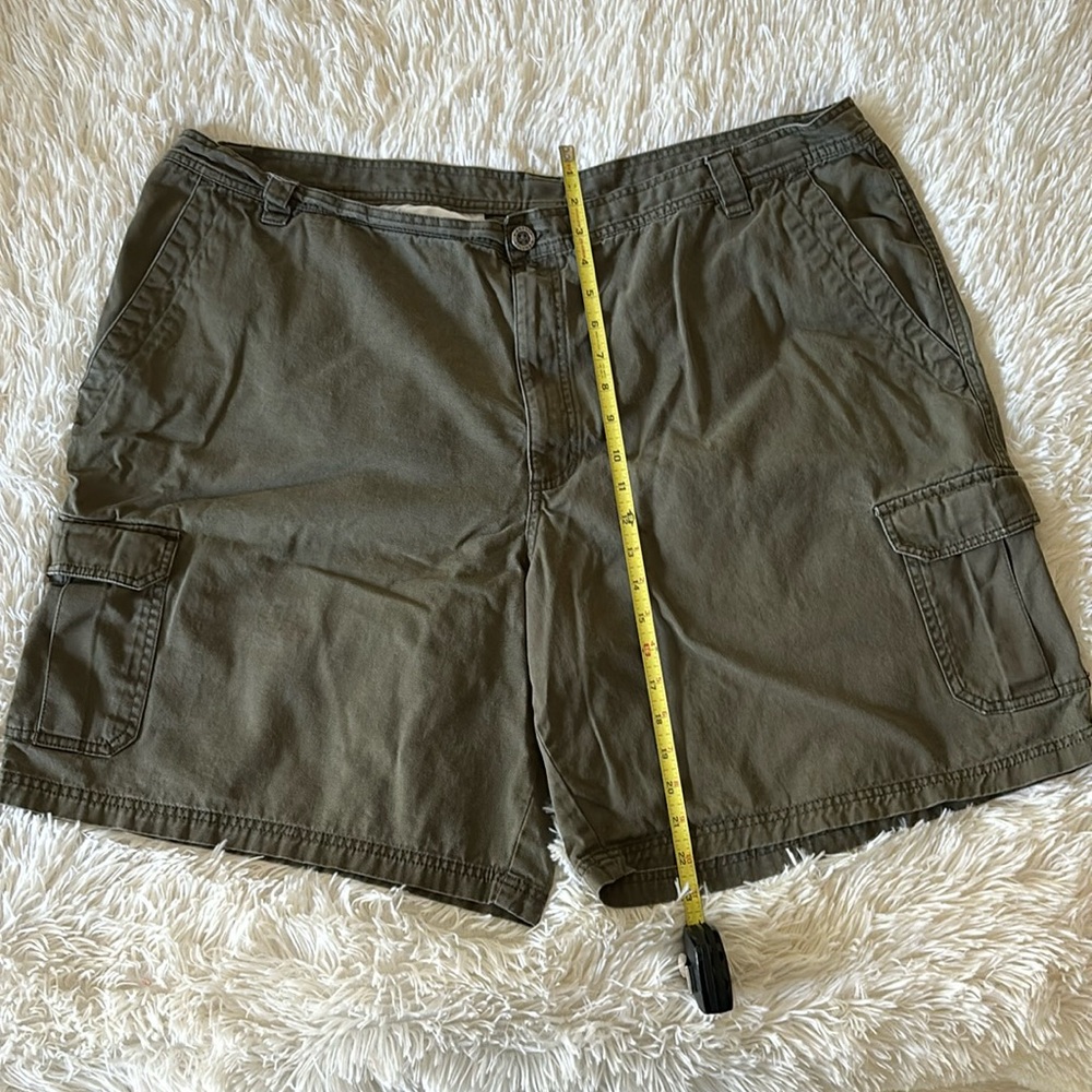 Army green cargo shorts